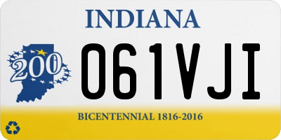 IN license plate 061VJI