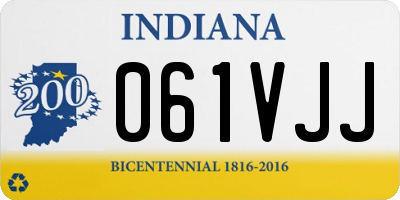 IN license plate 061VJJ