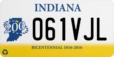 IN license plate 061VJL