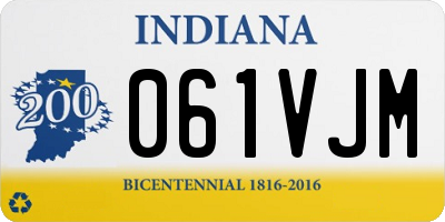 IN license plate 061VJM
