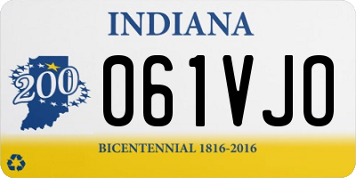 IN license plate 061VJO