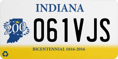 IN license plate 061VJS