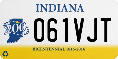 IN license plate 061VJT