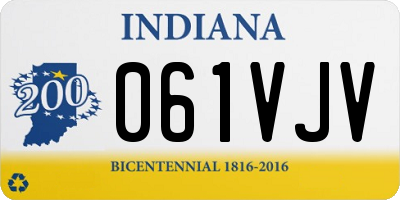 IN license plate 061VJV