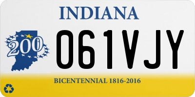 IN license plate 061VJY