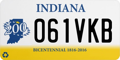 IN license plate 061VKB