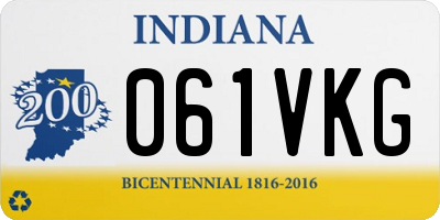 IN license plate 061VKG
