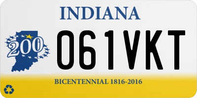 IN license plate 061VKT