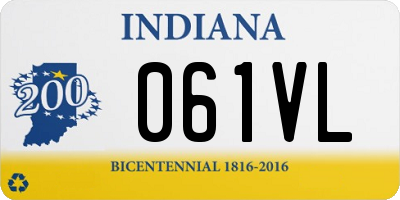 IN license plate 061VL