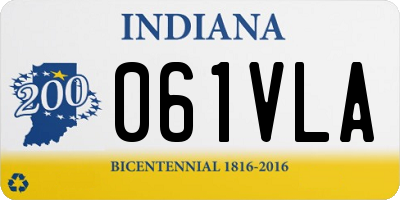 IN license plate 061VLA