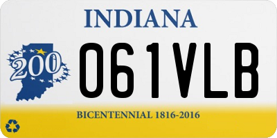IN license plate 061VLB