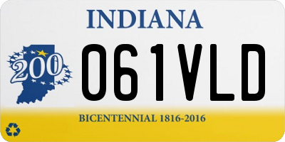 IN license plate 061VLD