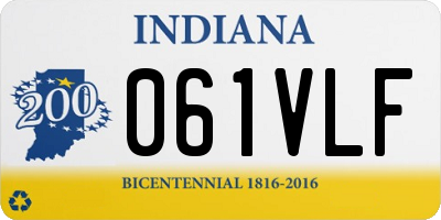 IN license plate 061VLF