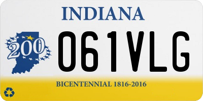 IN license plate 061VLG