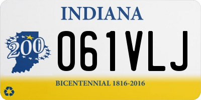 IN license plate 061VLJ