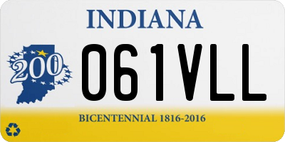 IN license plate 061VLL
