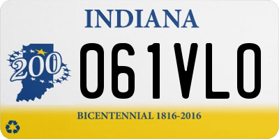 IN license plate 061VLO