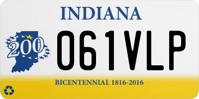 IN license plate 061VLP
