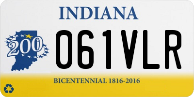 IN license plate 061VLR
