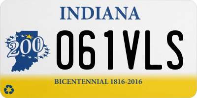 IN license plate 061VLS