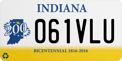 IN license plate 061VLU