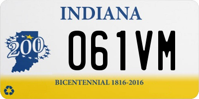 IN license plate 061VM