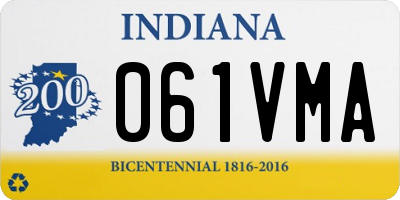 IN license plate 061VMA