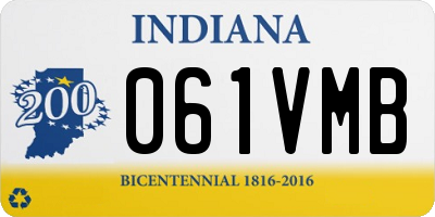 IN license plate 061VMB