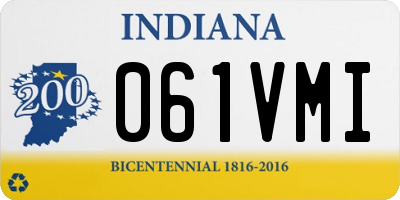 IN license plate 061VMI