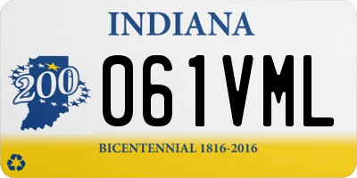 IN license plate 061VML