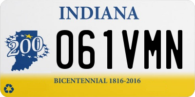 IN license plate 061VMN