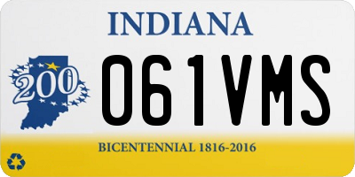 IN license plate 061VMS