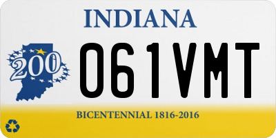 IN license plate 061VMT