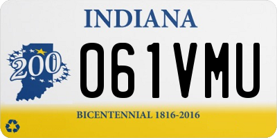 IN license plate 061VMU