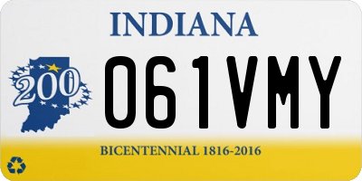 IN license plate 061VMY