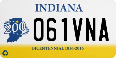 IN license plate 061VNA