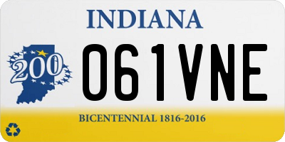 IN license plate 061VNE