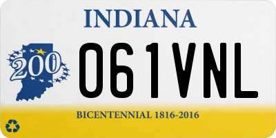 IN license plate 061VNL