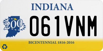 IN license plate 061VNM