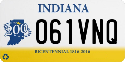 IN license plate 061VNQ