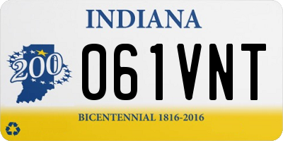 IN license plate 061VNT