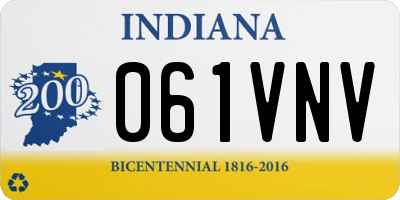 IN license plate 061VNV