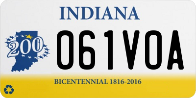 IN license plate 061VOA