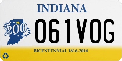 IN license plate 061VOG