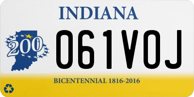 IN license plate 061VOJ