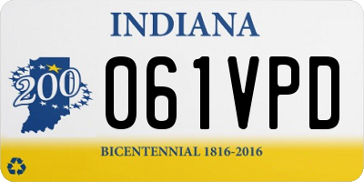 IN license plate 061VPD