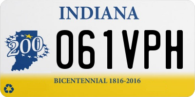 IN license plate 061VPH