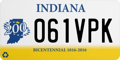 IN license plate 061VPK