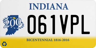 IN license plate 061VPL