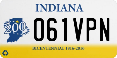 IN license plate 061VPN